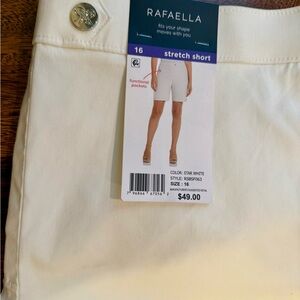 Rafaella Women's Stretch Shorts - Star White
